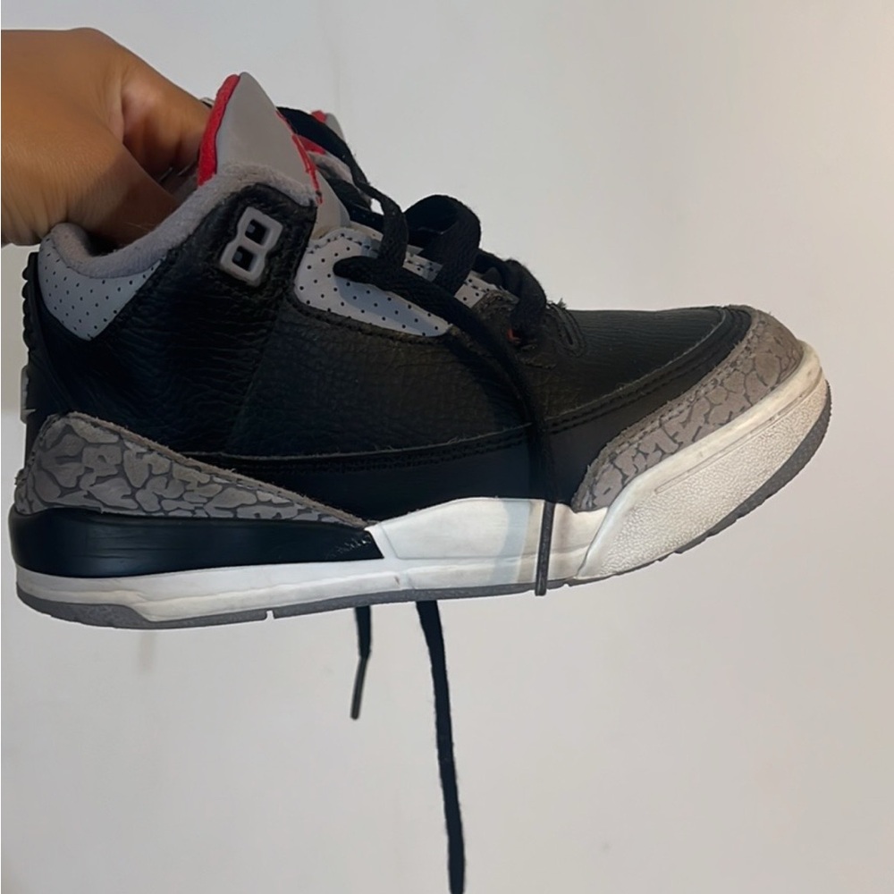 Black and Gray jordsn Sneakers